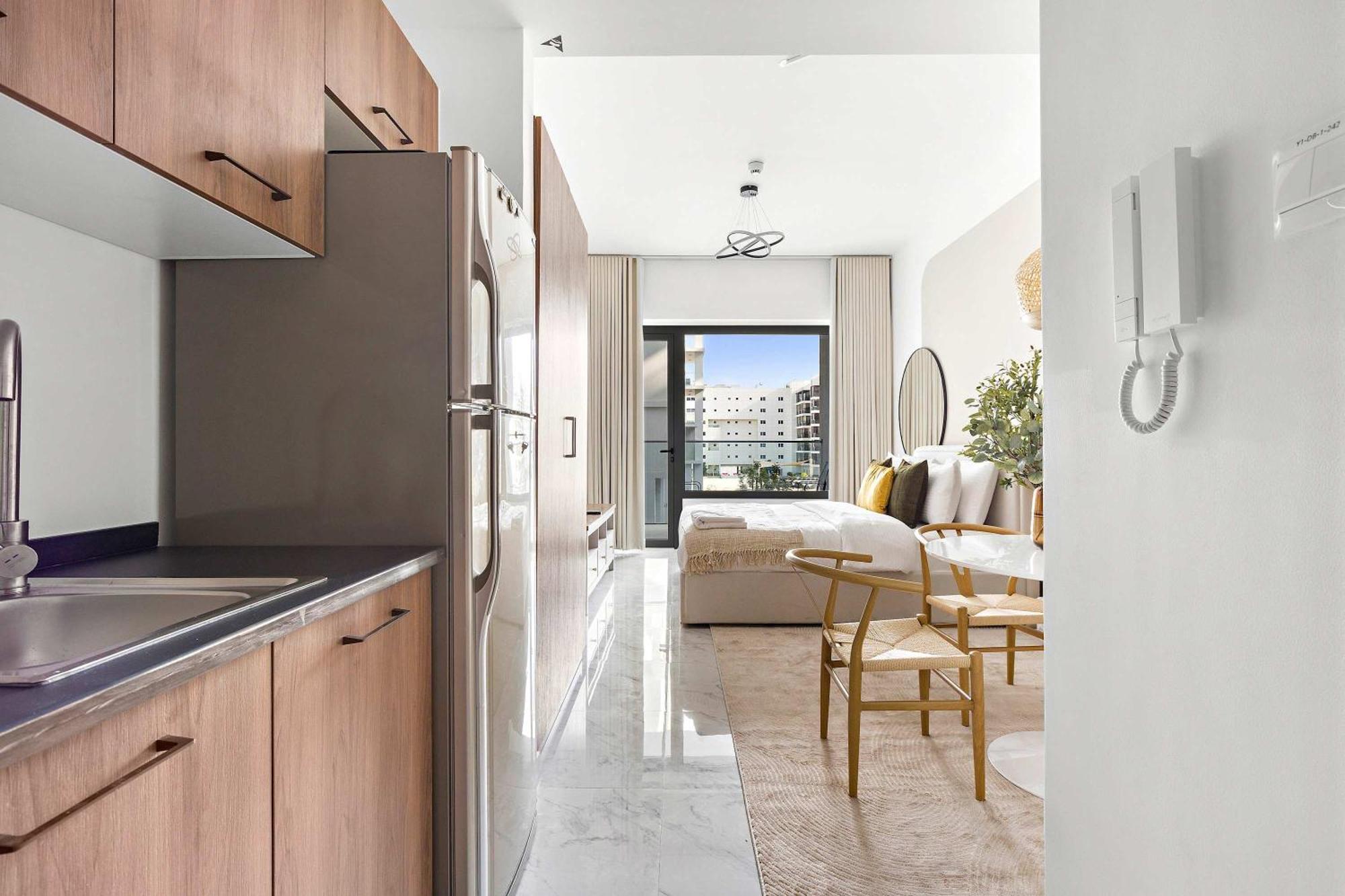 Silkhaus Chic Studio Near Masdar City Park أبو ظبي المظهر الخارجي الصورة